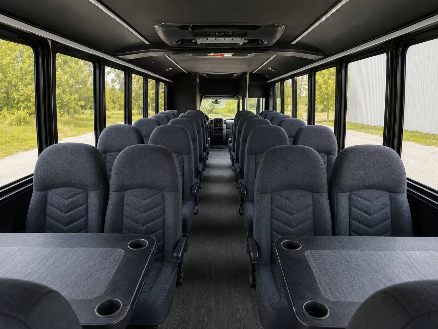 18 passenger minibus inside