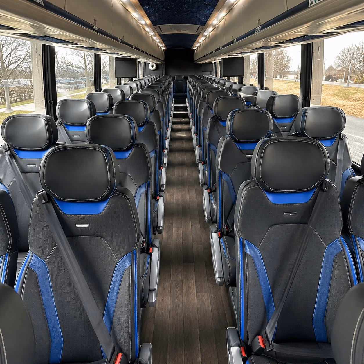 loveland charter bus rental interior