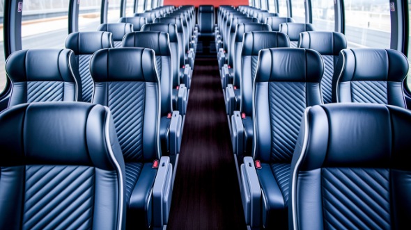 loveland 50 passenger charter bus inside