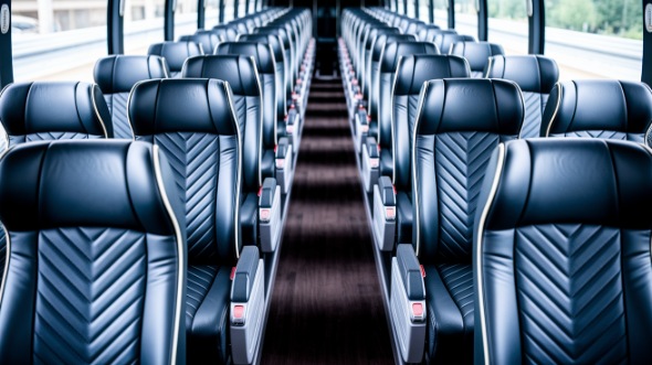 loveland 54 passenger charter bus inside