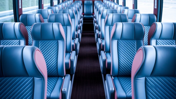 loveland 55 passenger charter bus interior