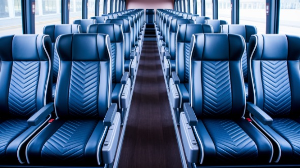 loveland 56 passenger charter bus inside
