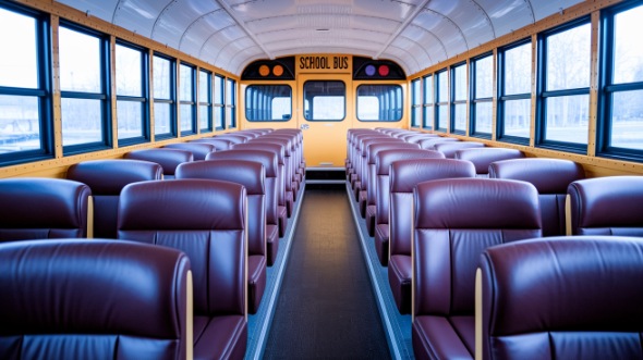 loveland school bus rental interior